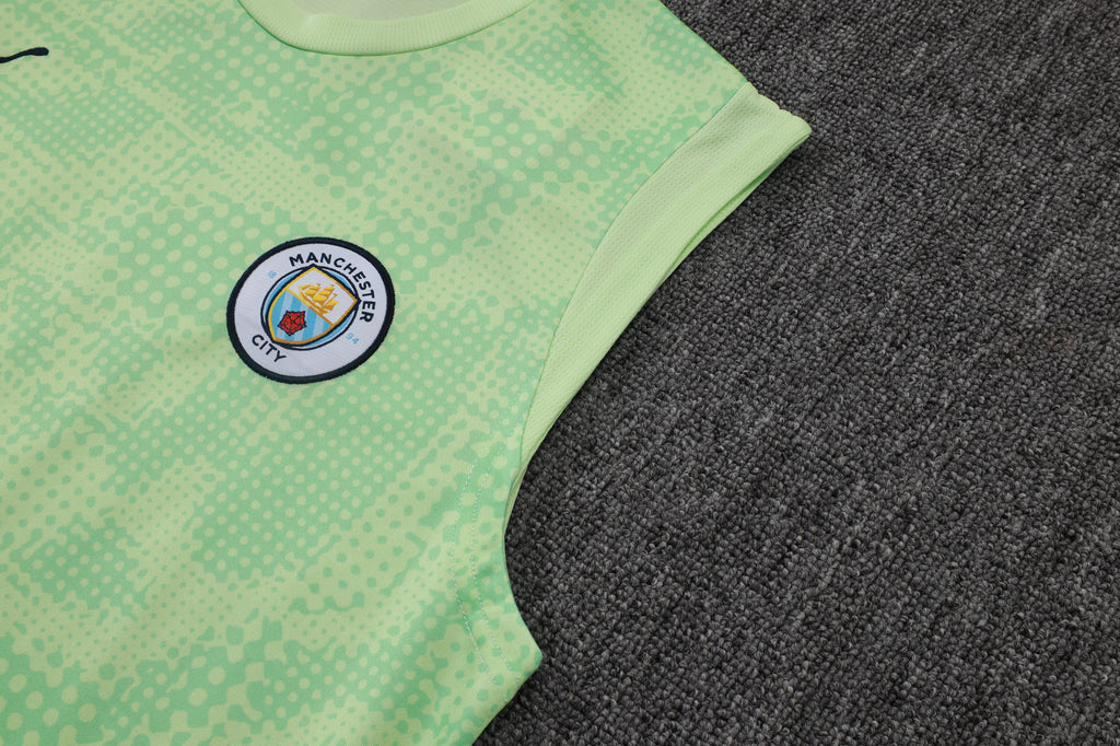 Men’s Manchester City Training Vest Green/Black