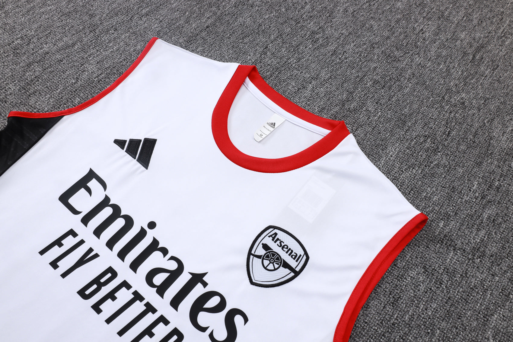 Men’s Arsenal FC Training Vest White/Black/Red