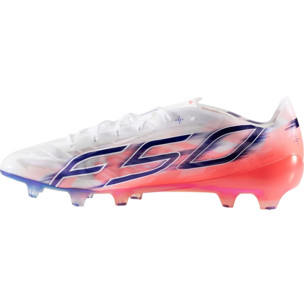 adidas F50 Hyperfast Evo FG Firm Ground Soccer Cleat
White/Solar Purple/Solar Turbo