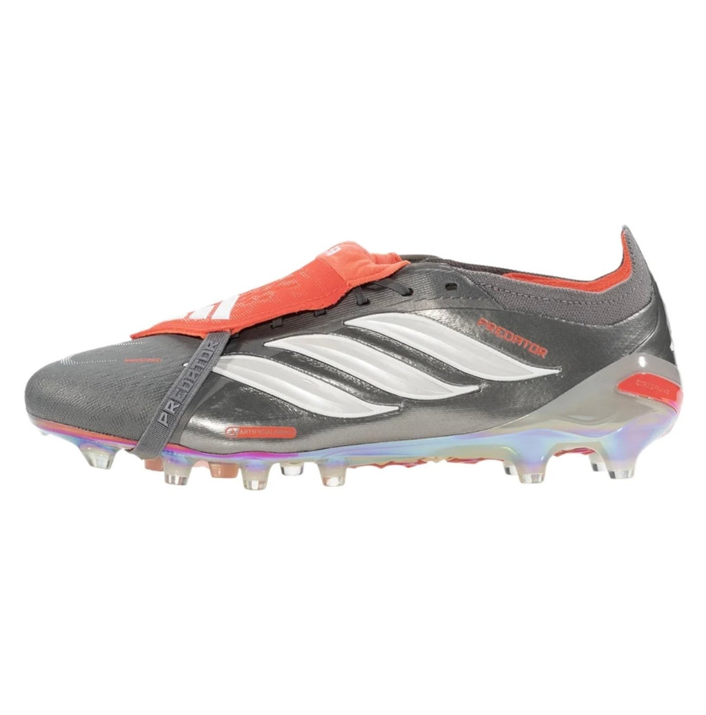 adidas Predator Elite FT AG Artificial Grass Soccer Cleat
Iron Metallic/Zero Metallic/Lucid Red