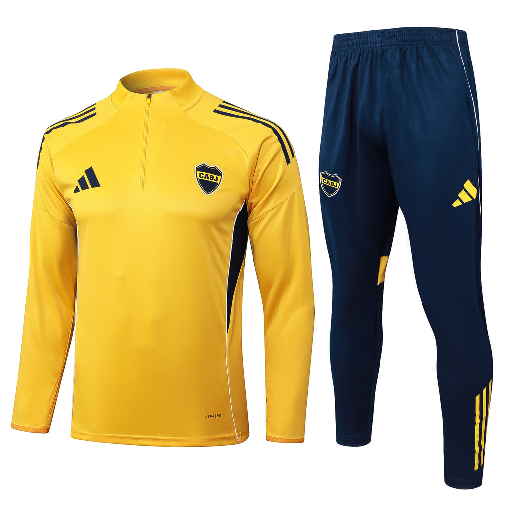 Men’s Boca Jrs Training Tracksuit Yellow/Navy Blue