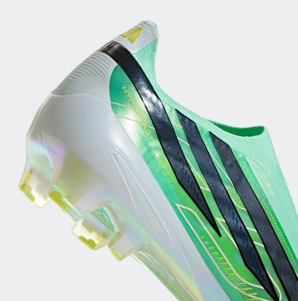 adidas F50 Hyperfast Elite Laceless FG Firm Ground Soccer Cleat
Pulse Mint/Core Black/Solar Lemon