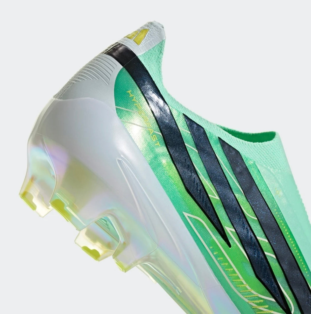 adidas F50 Hyperfast Elite Laceless FG Firm Ground Soccer Cleat
Pulse Mint/Core Black/Solar Lemon
