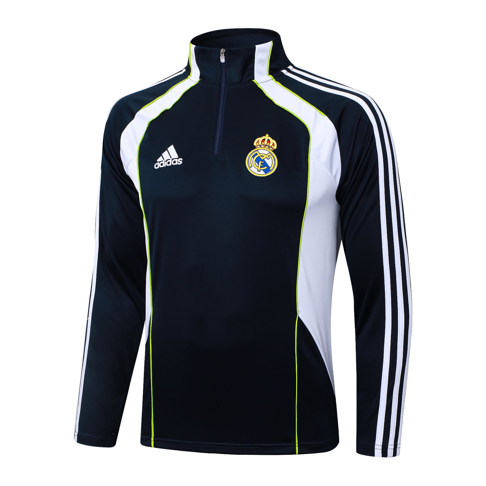 Men’s Real Madrid Training Tracksuit Black/White/Neon Green