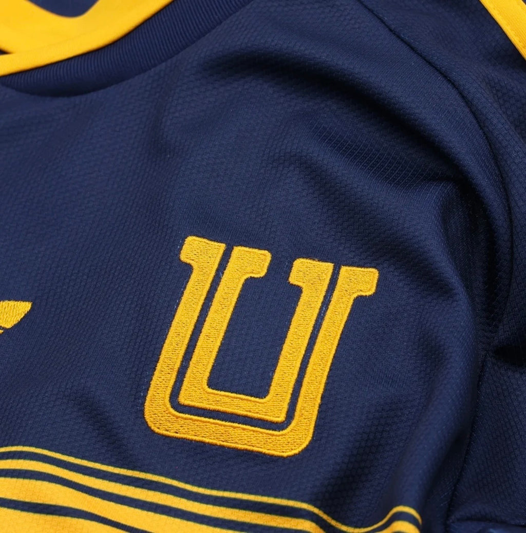 Men's Replica adidas Tigres Long Sleeve Away Jersey 26/27