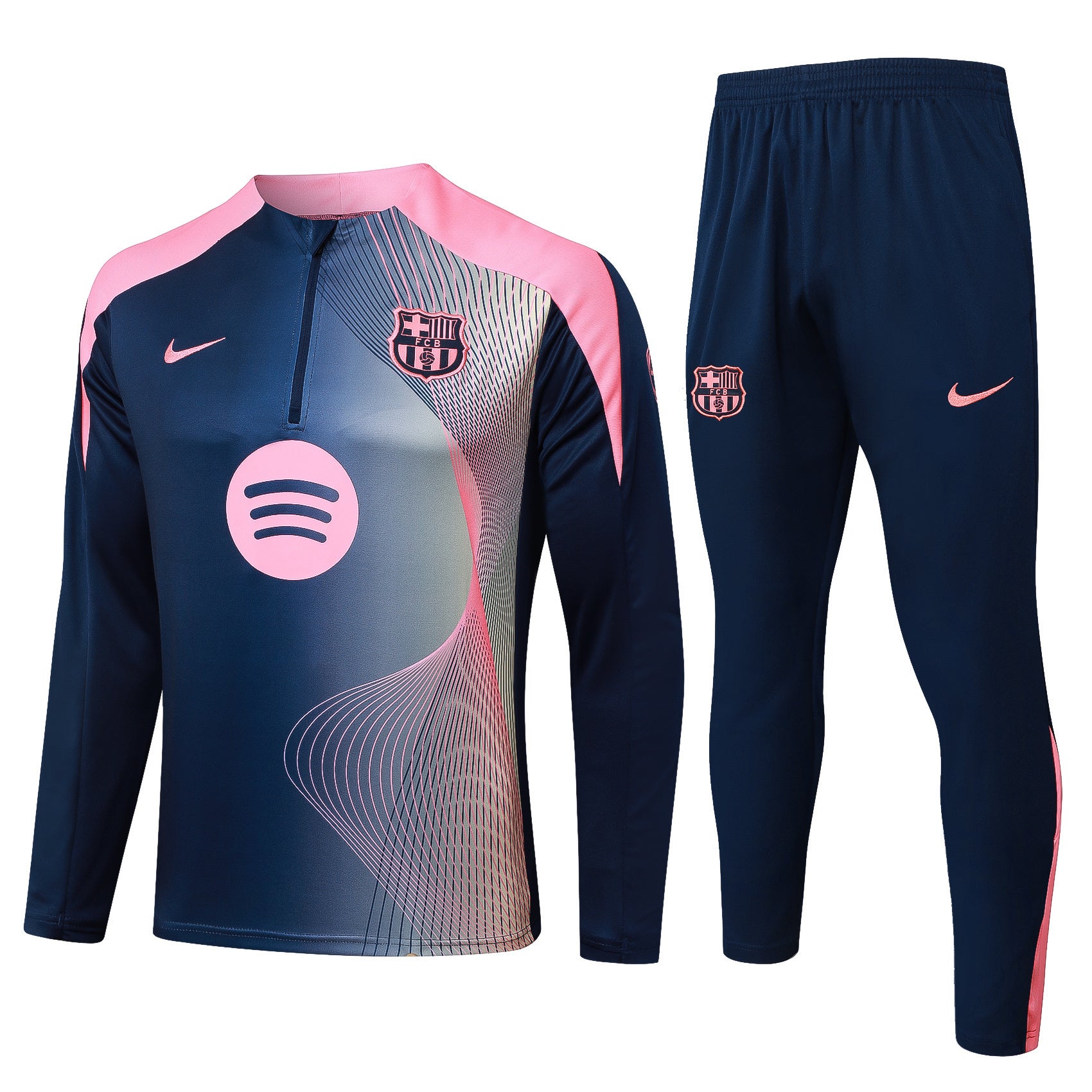Men’s FC Barcelona Training Tracksuit Blue/Pink