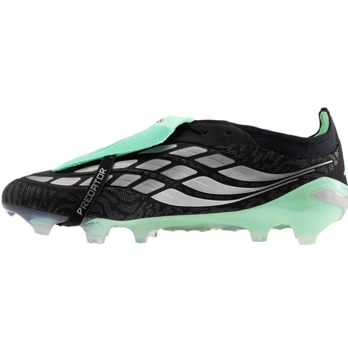 adidas Predator Elite FT FG Firm Ground Soccer Cleat
Core Black/Silver Metallic/Pulse Mint