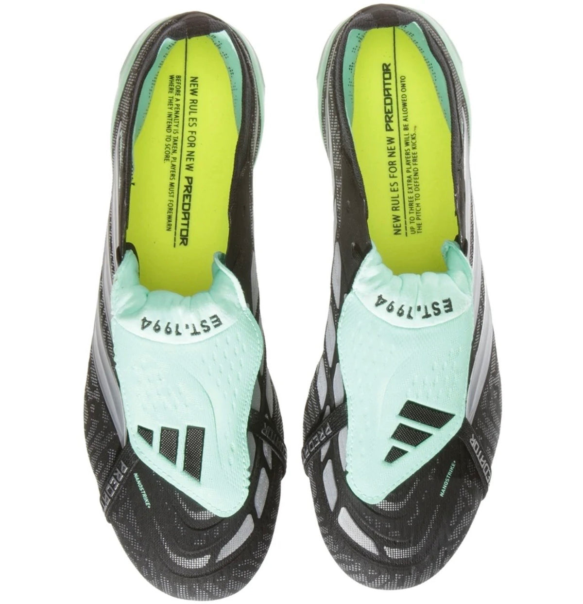 adidas Predator Elite FT FG Firm Ground Soccer Cleat
Core Black/Silver Metallic/Pulse Mint
