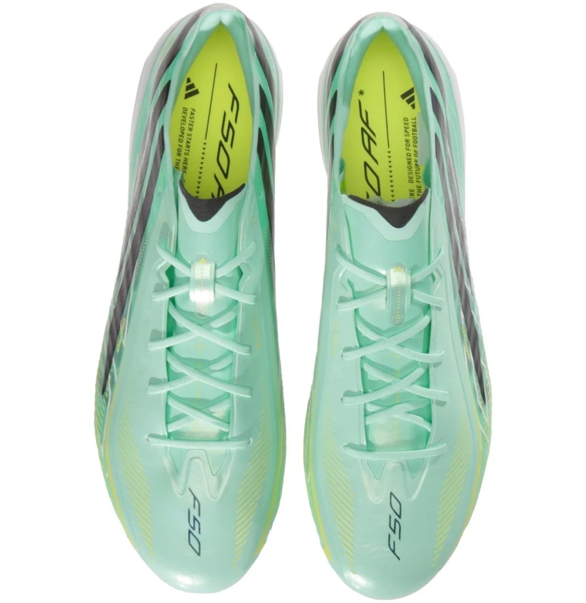 adidas F50 Hyperfast Elite FG Firm Ground Soccer Cleat
Pulse Mint/Core Black/Solar Lemon