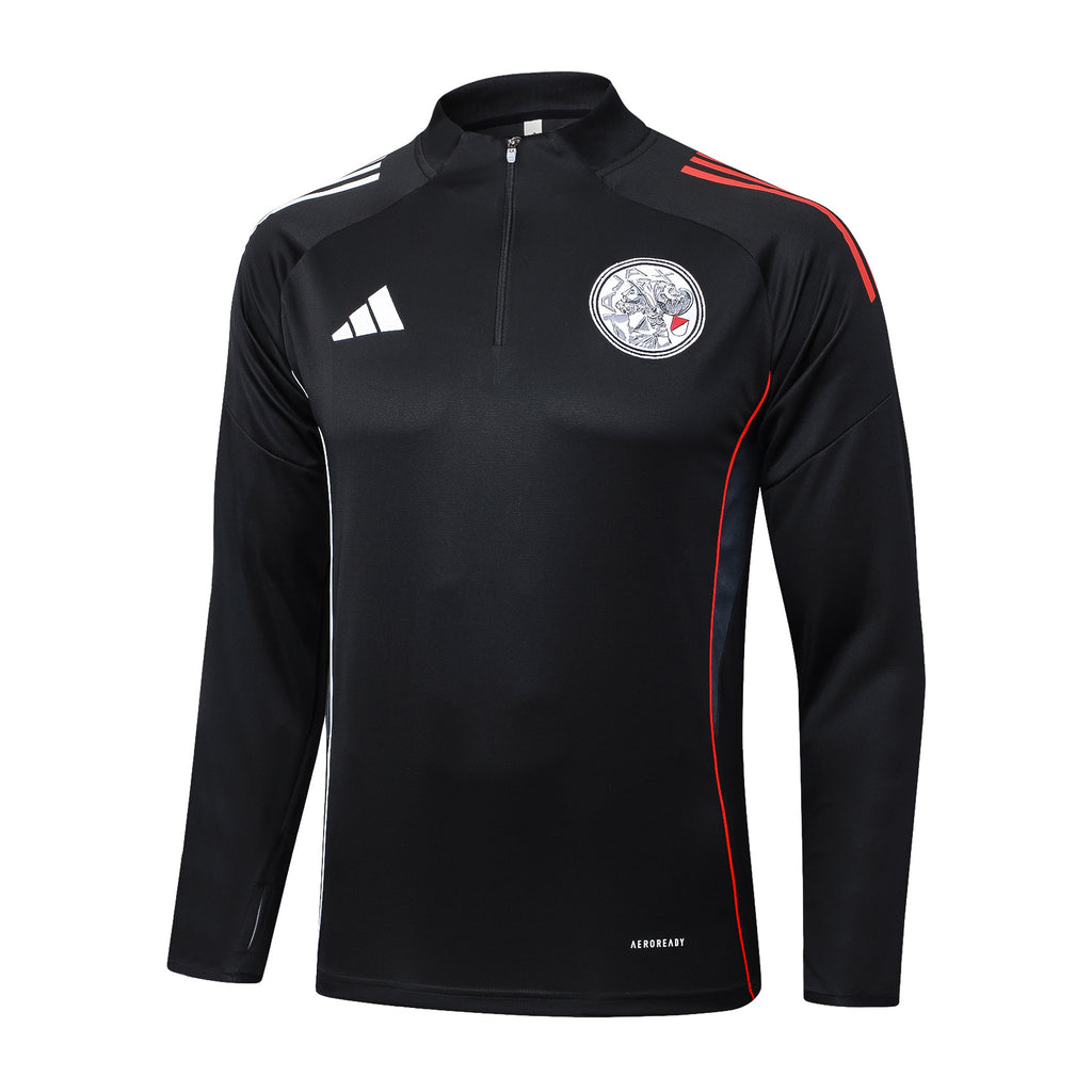 Men’s Ajax FC Training Tracksuit (Black/Red)