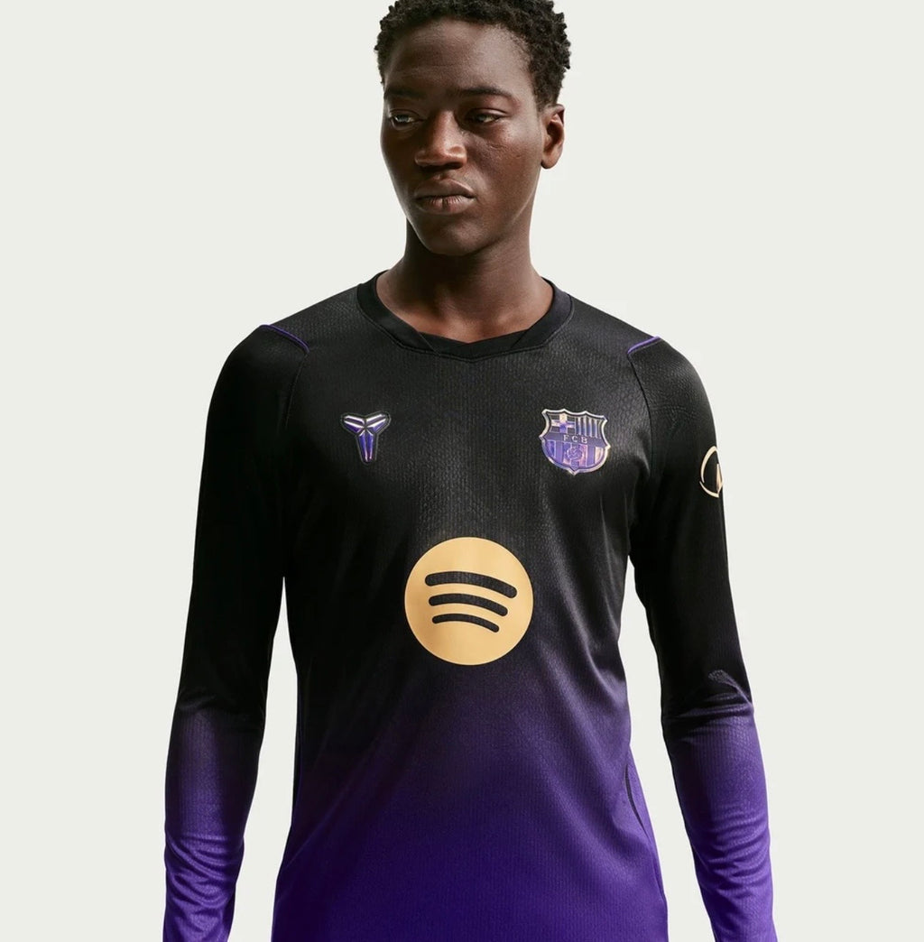 Men’s Barcelona 26/27 Away Kit Fan Version Long Sleeve