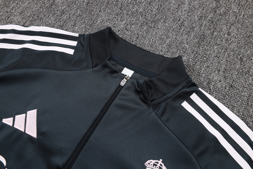 Men’s Real Madrid Traininig Tracksuit Black/White