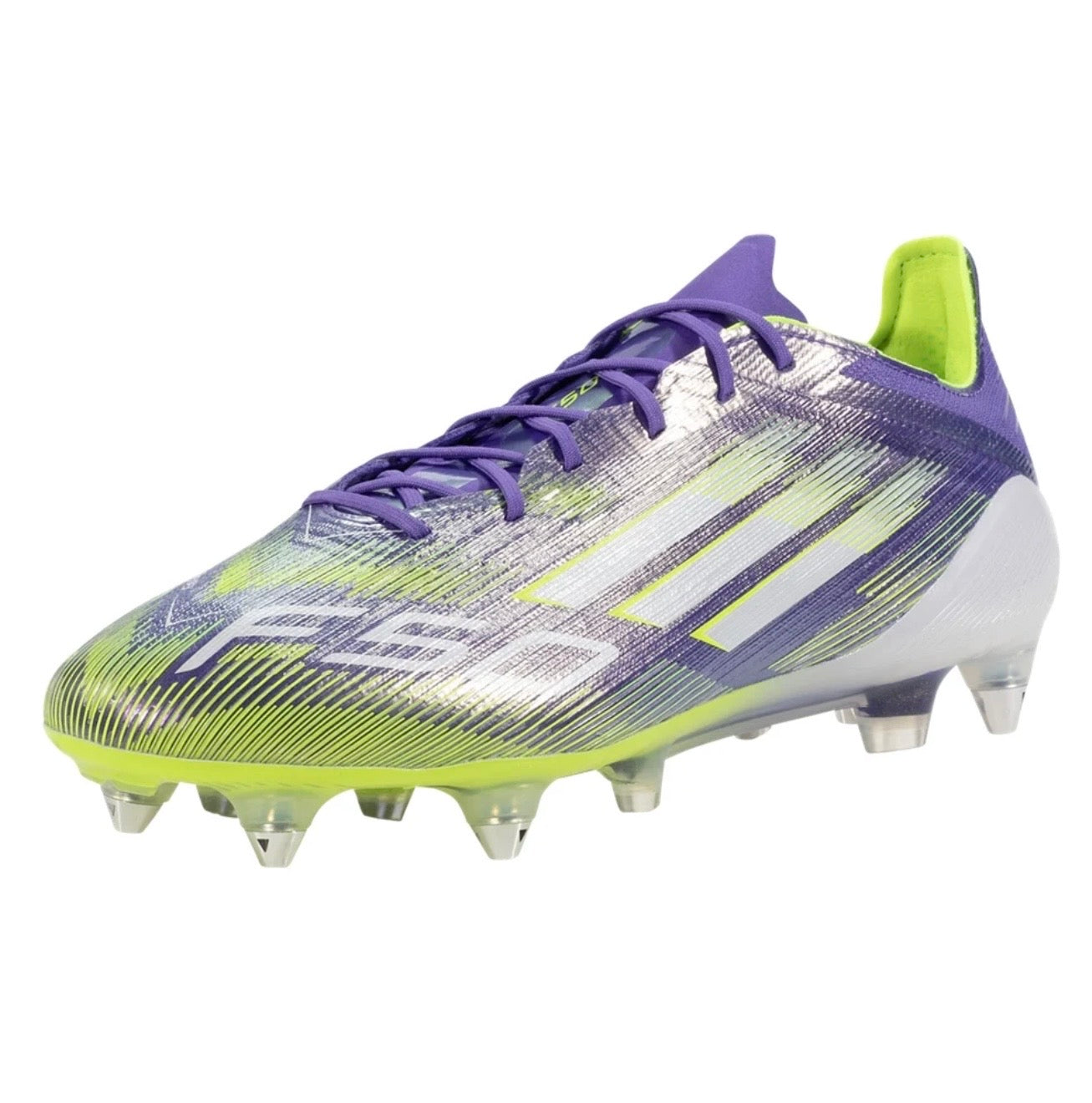 adidas F50 Elite SG Soft Ground Soccer
Cleat
Purple Rush/White/Lucid Lemon
