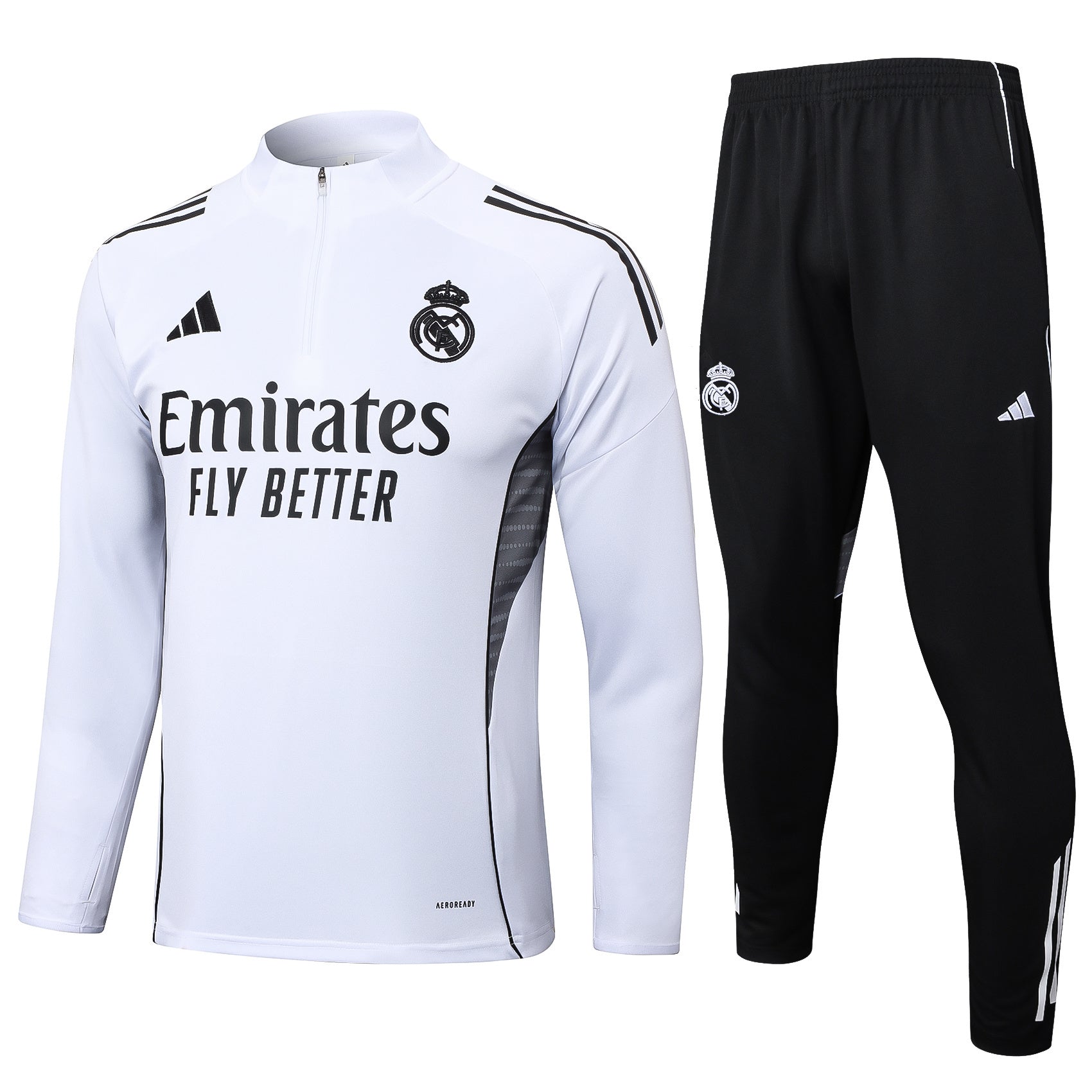 Men’s Real Madrid Training Tracksuit White/Grey