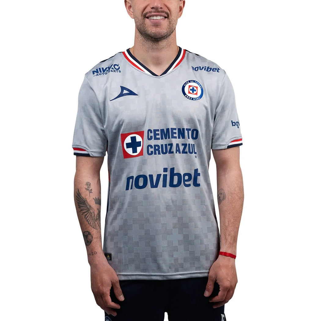 Men’s Cruz Azul 25/26 Away Jersey W/ Champions 9 & LIGA BBVA Patches Fan Version