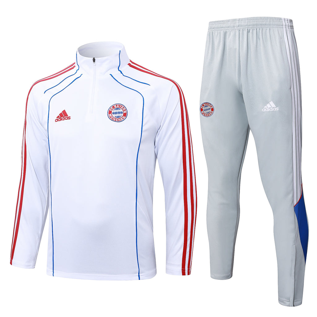 Men’s Bayern Munich Training Tracksuit (White/Grey/Red)