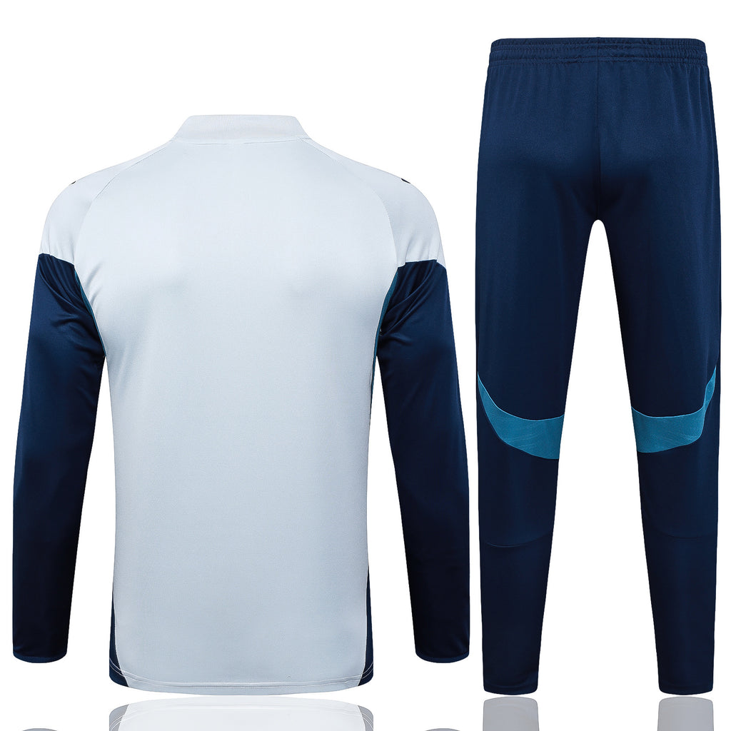 Men’s Arsenal FC Training Tracksuit White/Navy Blue