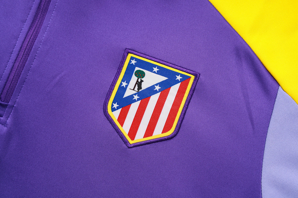 Men’s Atletico Madrid Training Tracksuit Purple/Yellow