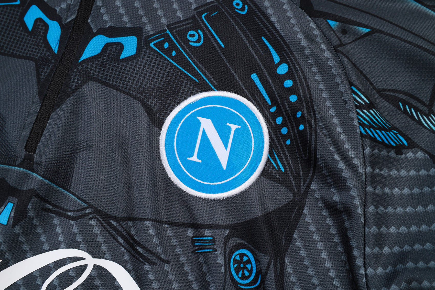 Men’s SSC Napoli Training Tracksuit Grey/Blue
