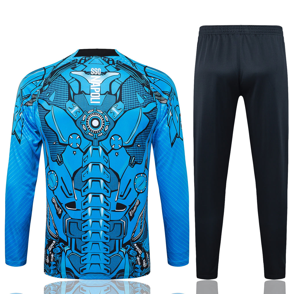 Men’s SSC Napoli Training Tracksuit Blue/Black