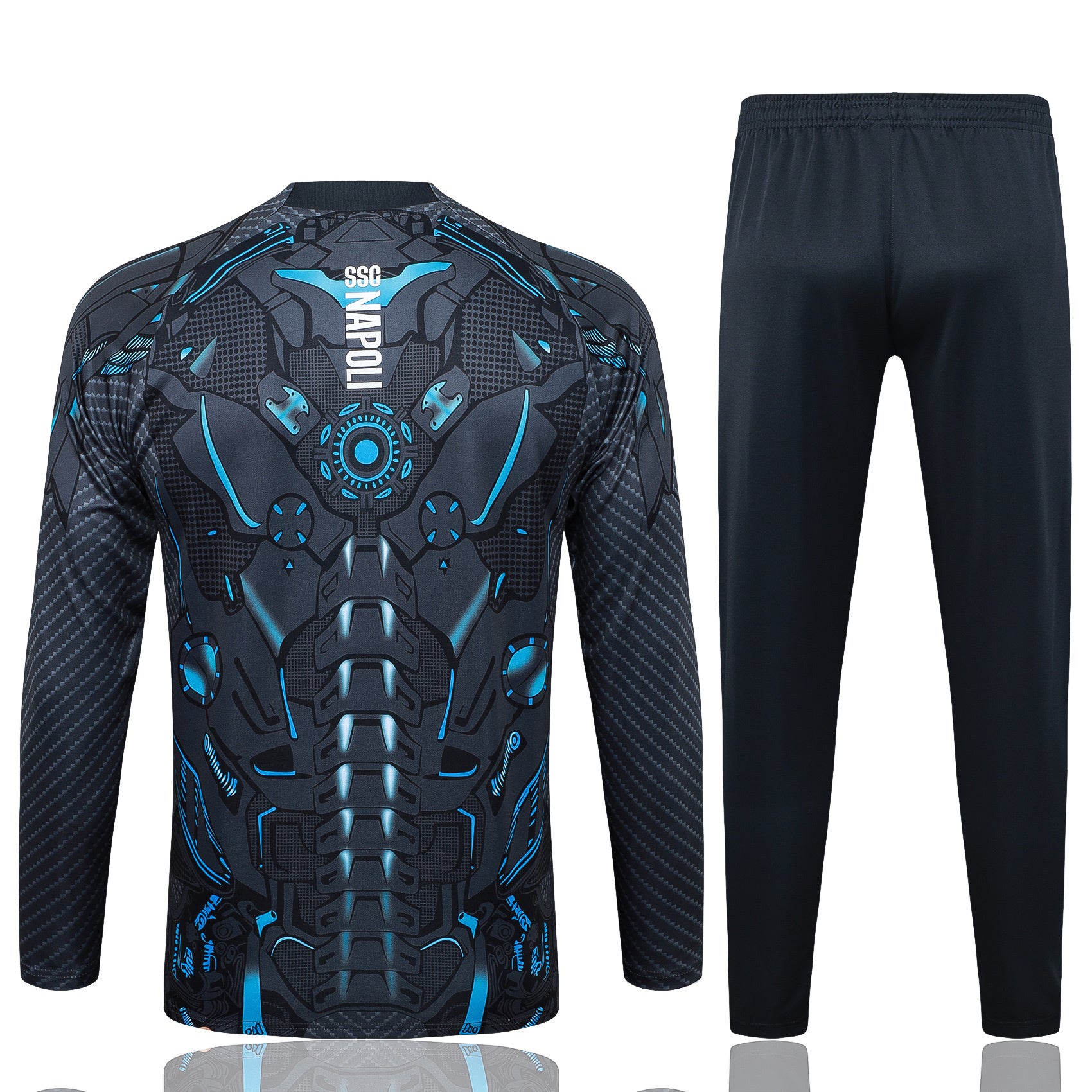 Men’s SSC Napoli Training Tracksuit Grey/Blue