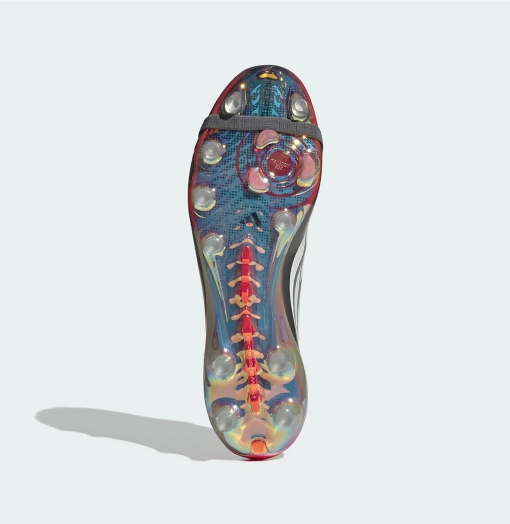 adidas Predator Elite FT AG Artificial Grass Soccer Cleat
Iron Metallic/Zero Metallic/Lucid Red