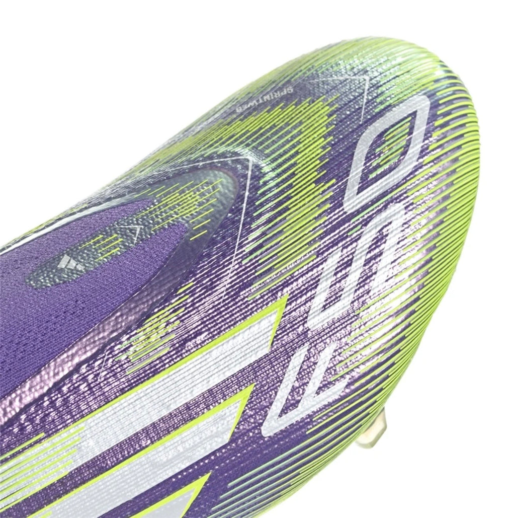 adidas F50 Elite LL FG Firm Ground
Soccer Cleat
Purple Rush/White/Lucid Lemon