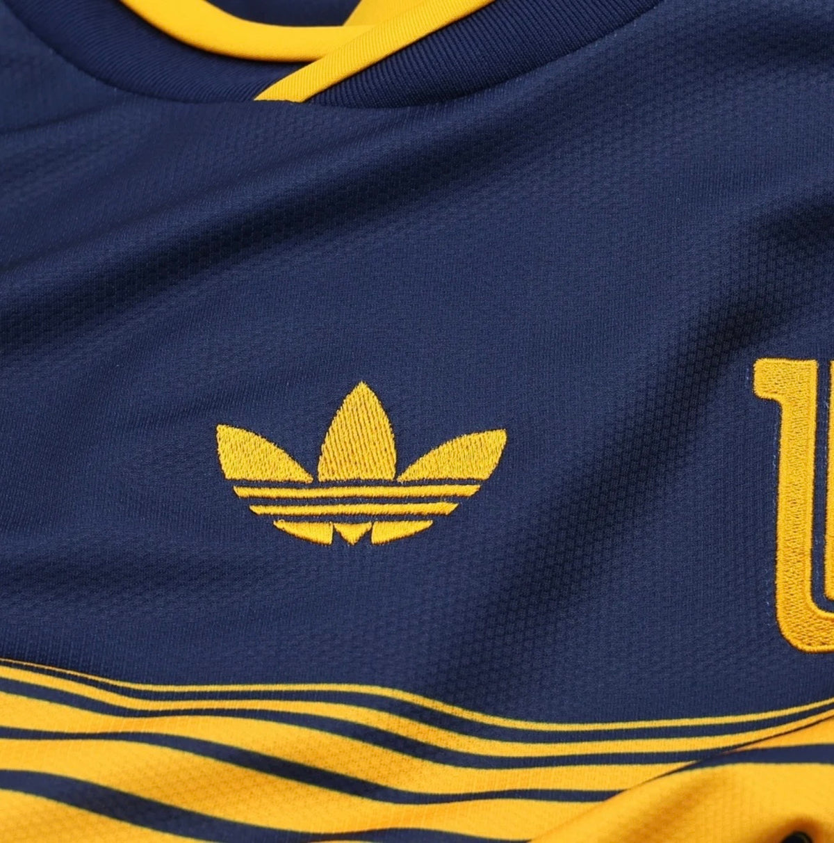 Men's Replica adidas Tigres Long Sleeve Away Jersey 26/27