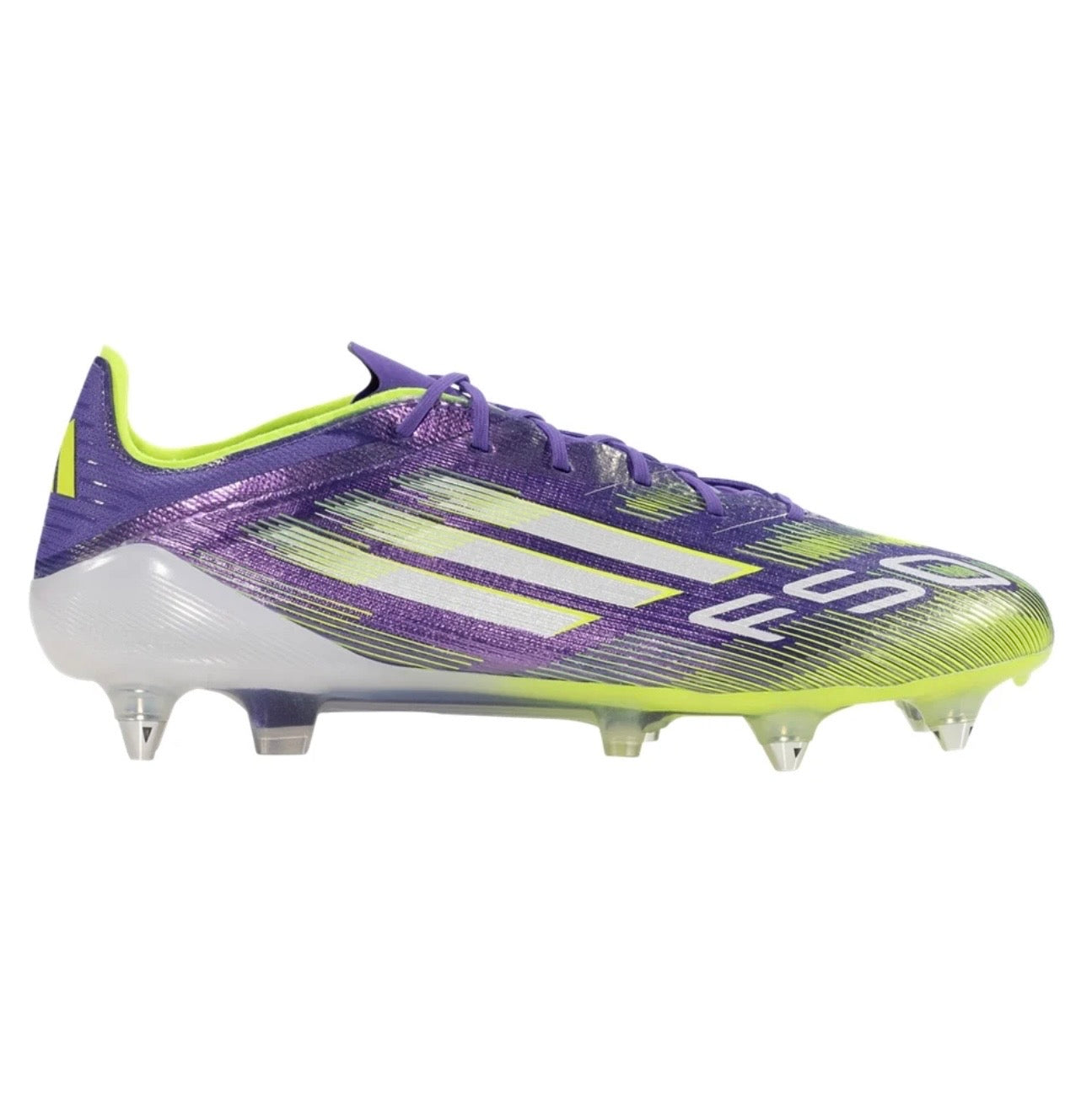 adidas F50 Elite SG Soft Ground Soccer
Cleat
Purple Rush/White/Lucid Lemon