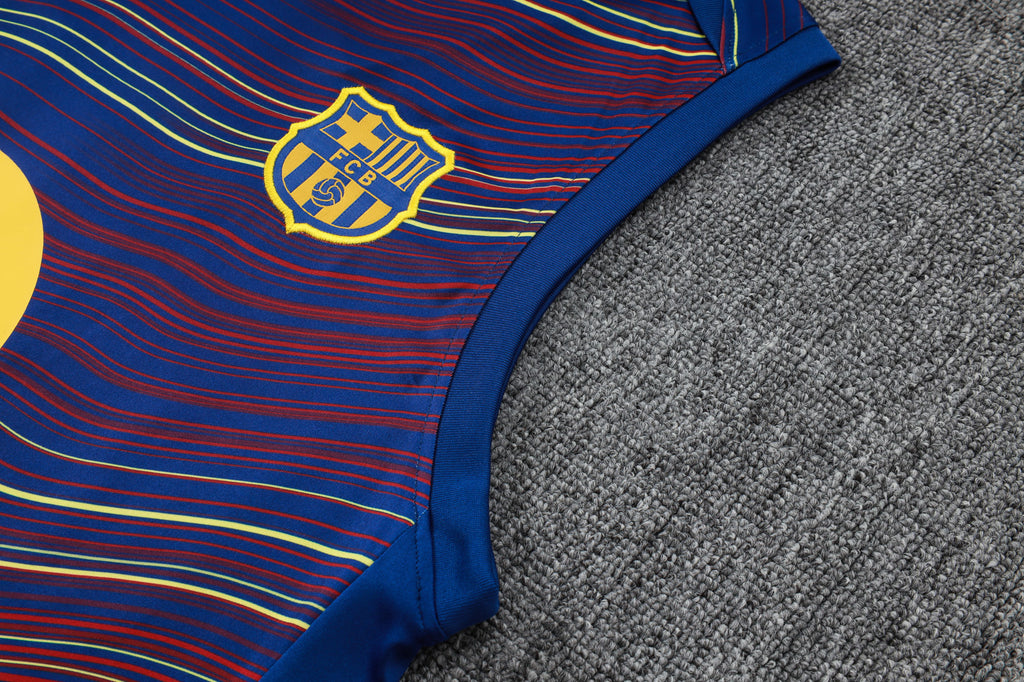Men’s FC Barcelona 25/26 Training Vest Blue/Red/Yellow