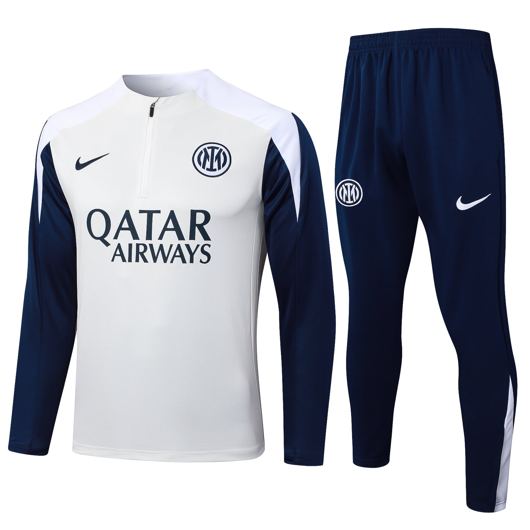 Men’s Inter Milan 2025 Training Tracksuit Grey/White/Blue