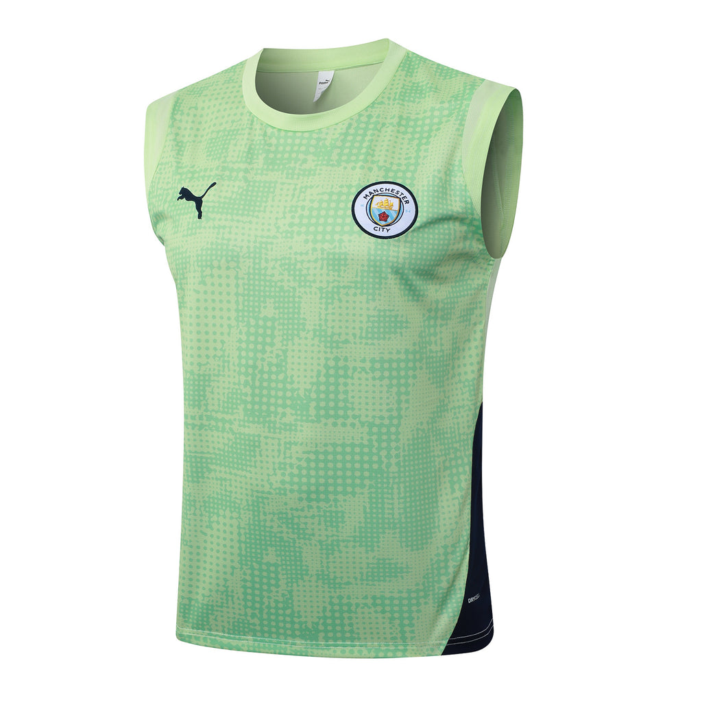 Men’s Manchester City Training Vest Green/Black