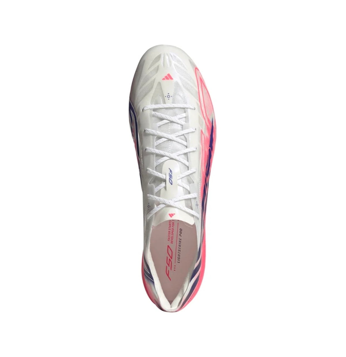 adidas F50 Hyperfast Evo FG Firm Ground Soccer Cleat
White/Solar Purple/Solar Turbo
