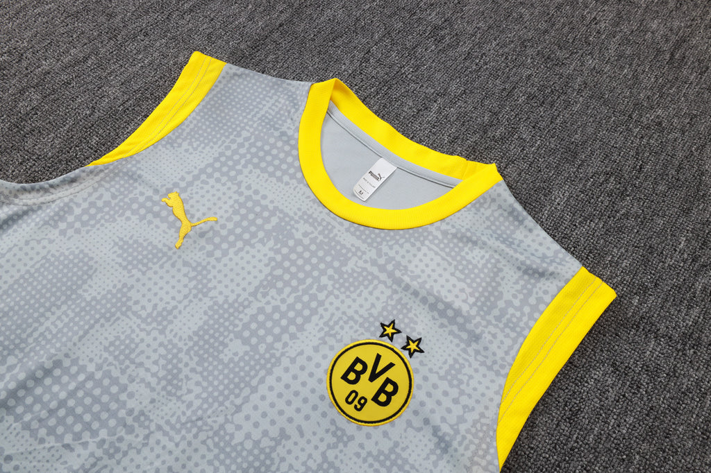 Men’s Borrusia Dortmund Training Vest Grey/Black/Yellow