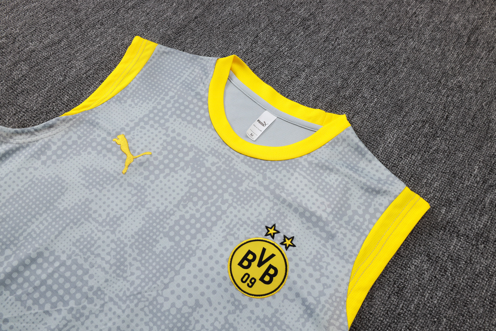 Men’s Borrusia Dortmund Training Vest Grey/Black/Yellow