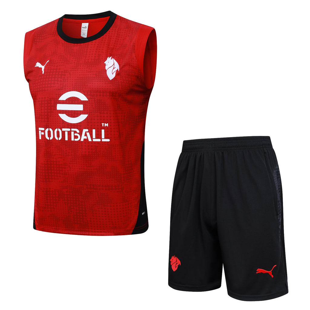 Men’s AC Milan Training Vest Red/Black