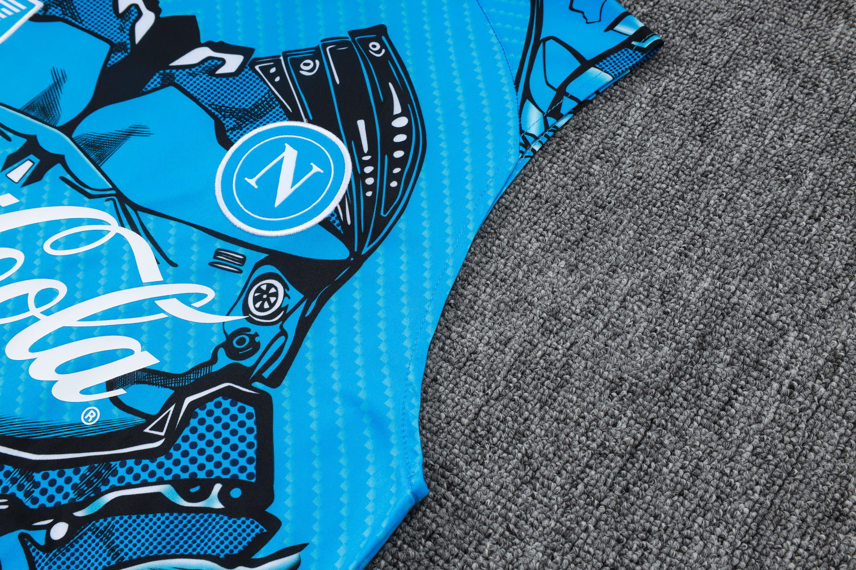 Men’s SSC Napoli 25/26 Training Vest Blue/Black