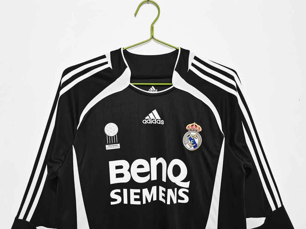 Men’s Real Madrid 2006  Away Long Sleeve Jersey Retro