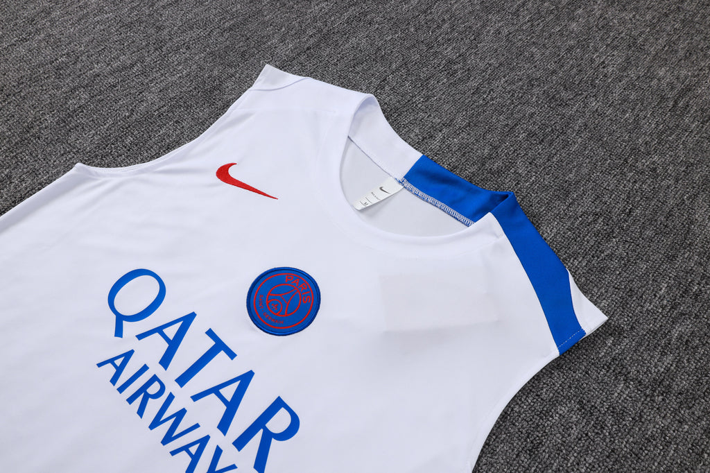 Men’s Paris Saint-Germain Training Vest White/Black/Blue