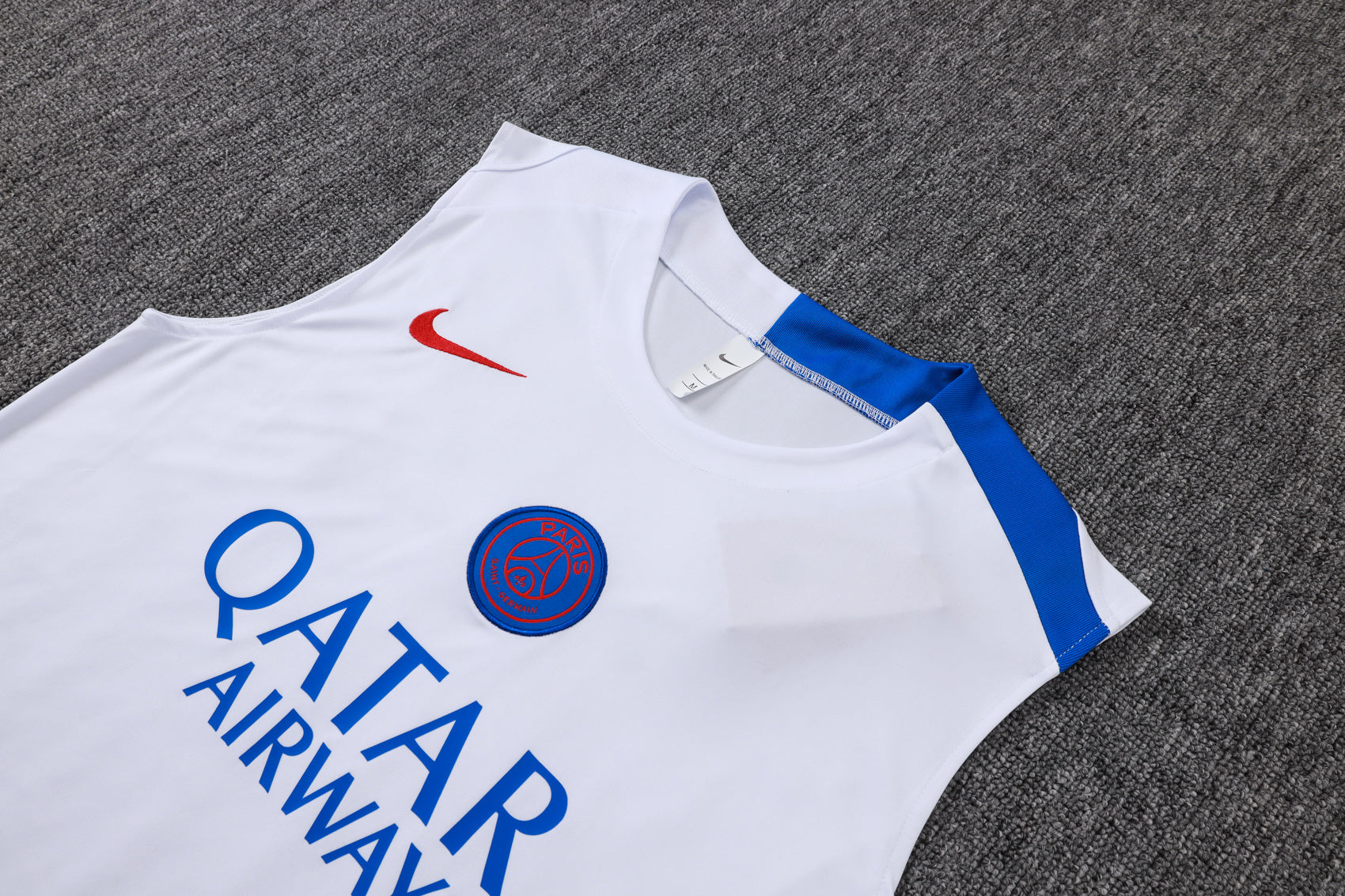 Men’s Paris Saint-Germain Training Vest White/Black/Blue