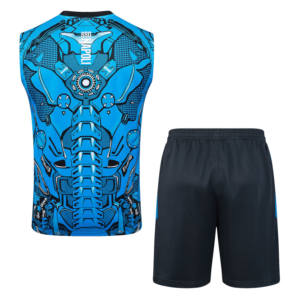 Men’s SSC Napoli 25/26 Training Vest Blue/Black