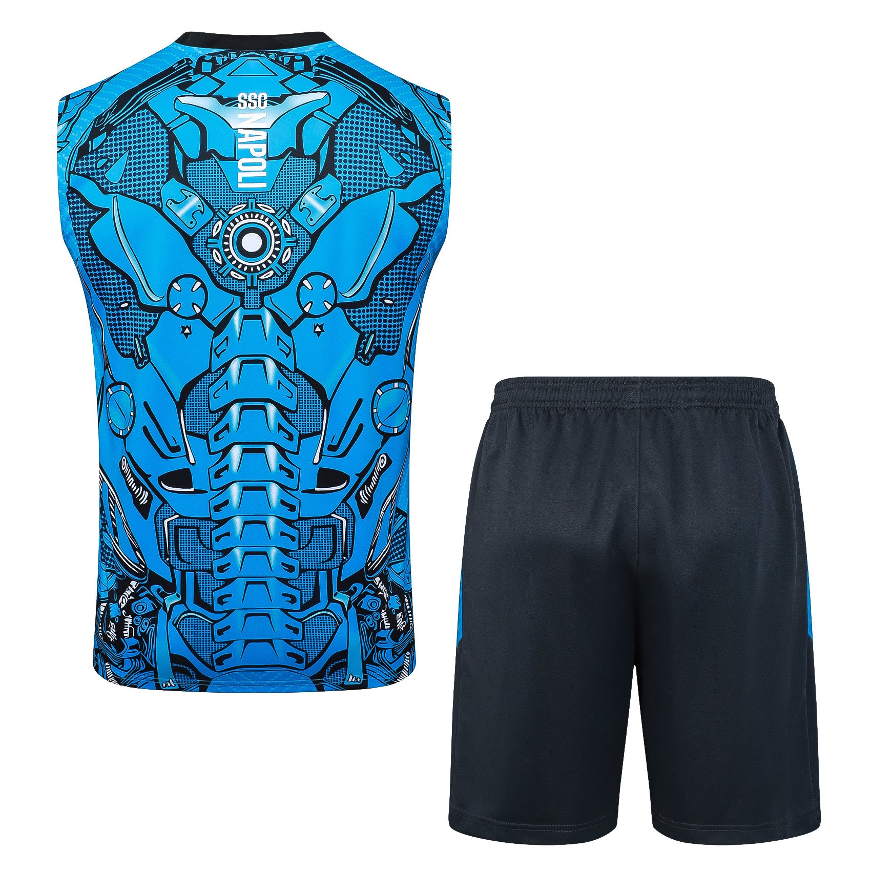 Men’s SSC Napoli 25/26 Training Vest Blue/Black