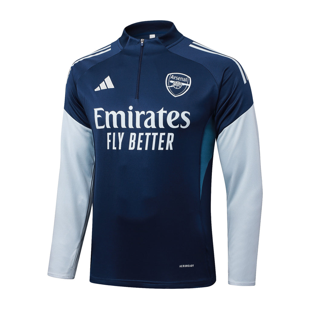 Men’s Arsenal FC Training Tracksuit Navy Blue/White