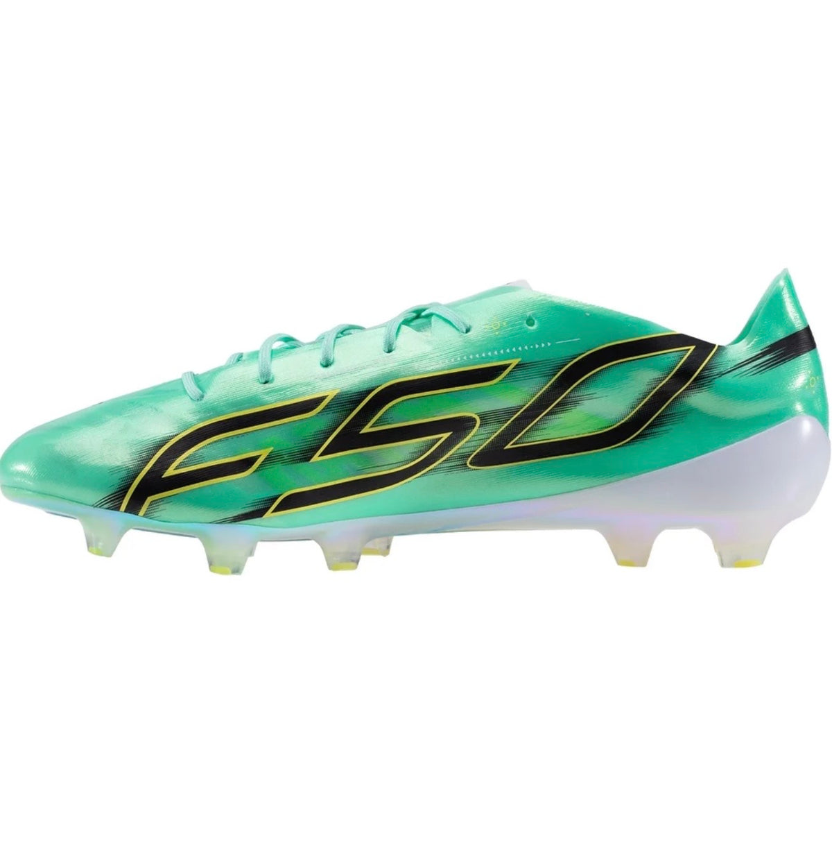 adidas F50 Hyperfast Evo FG Firm Ground Soccer Cleat
Pulse Mint/Core Black/Solar Lemon