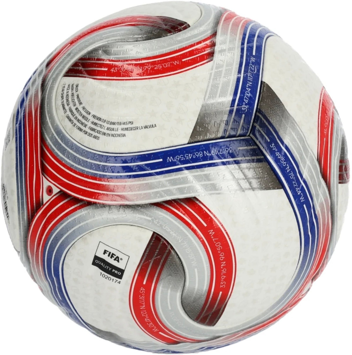 adidas MLS Pro Soccer Ball 2026 -
White/Blue/Red