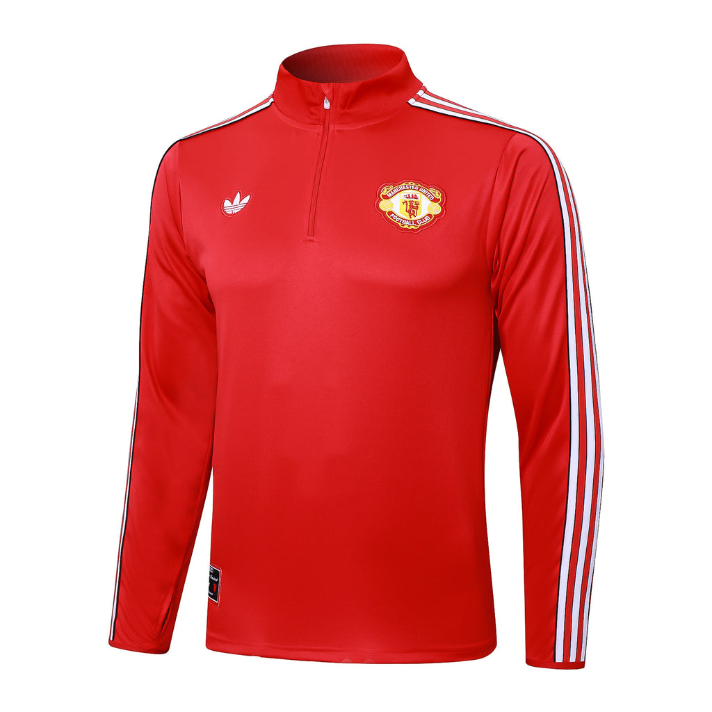 Men’s Manchester United Training Tracksuit Red/Black