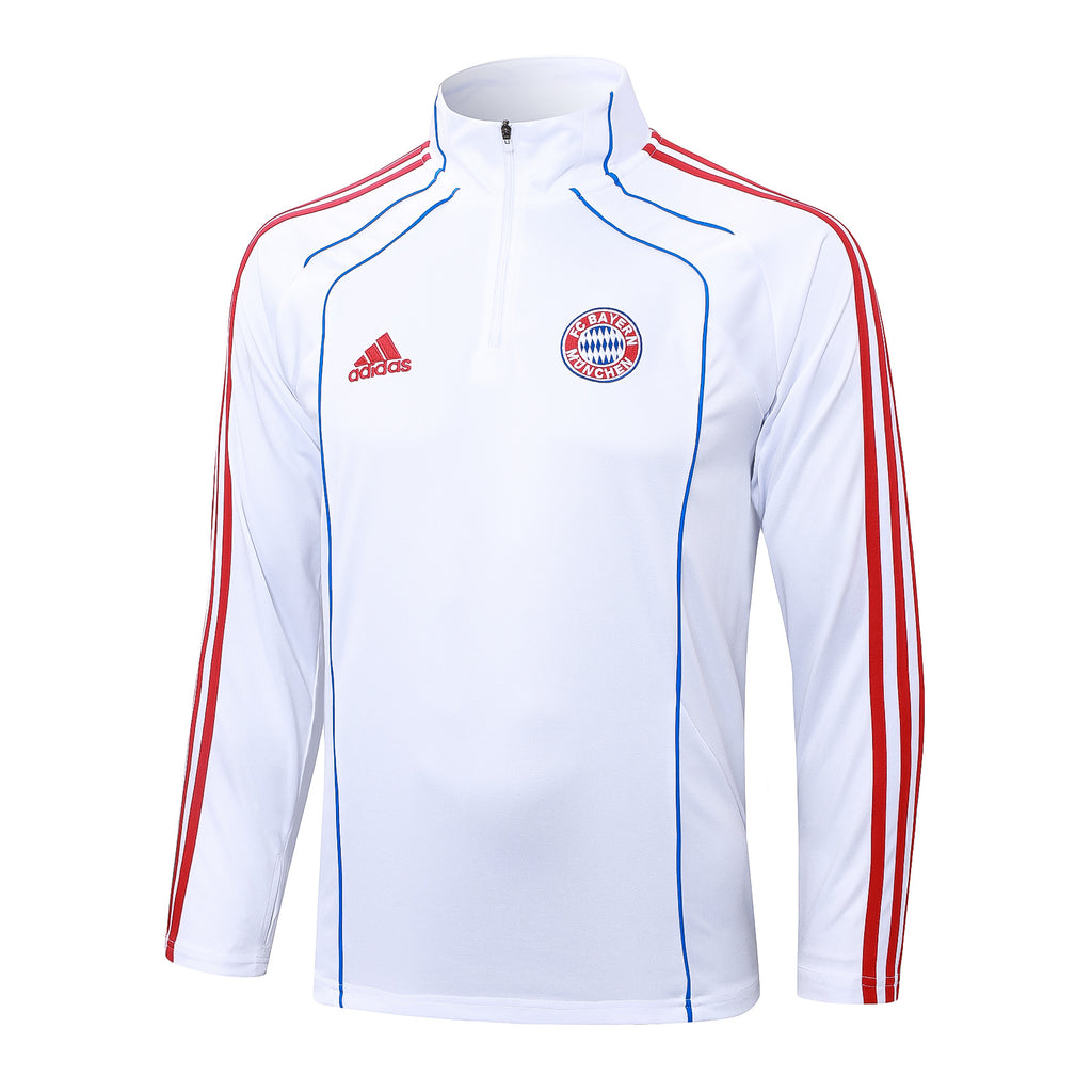 Men’s Bayern Munich Training Tracksuit (White/Grey/Red)