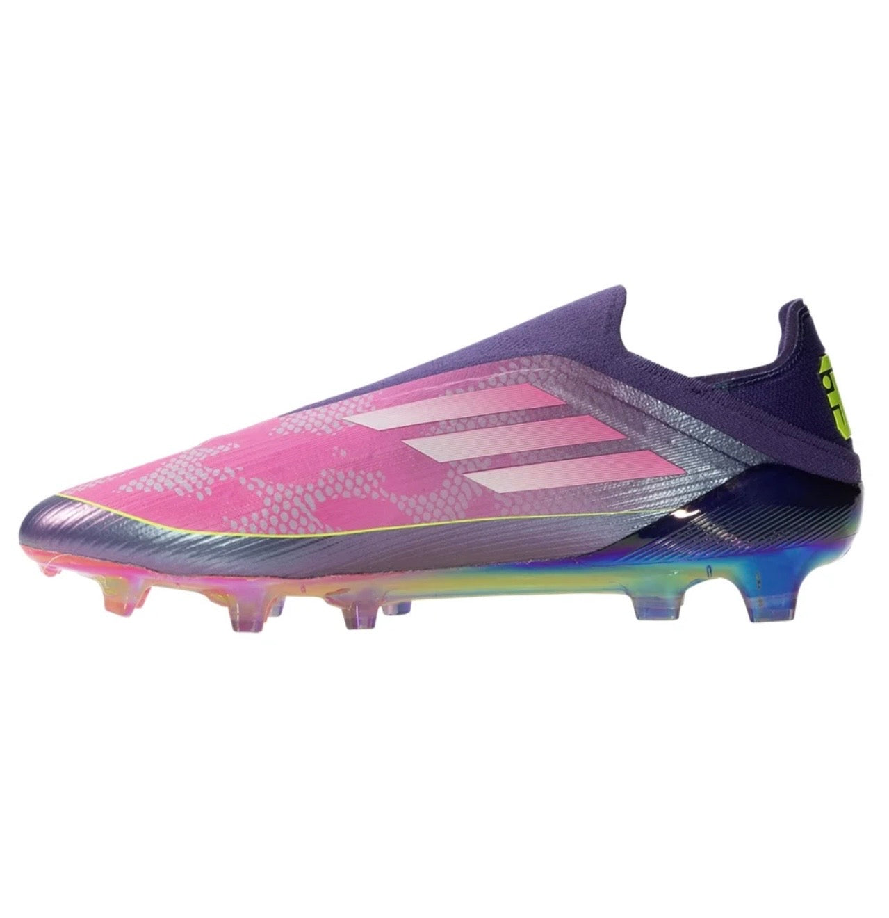 adidas F50 Elite Laceless Lamine FG
Firm Ground Soccer
Unity Purple/White/Lucid Lemon
