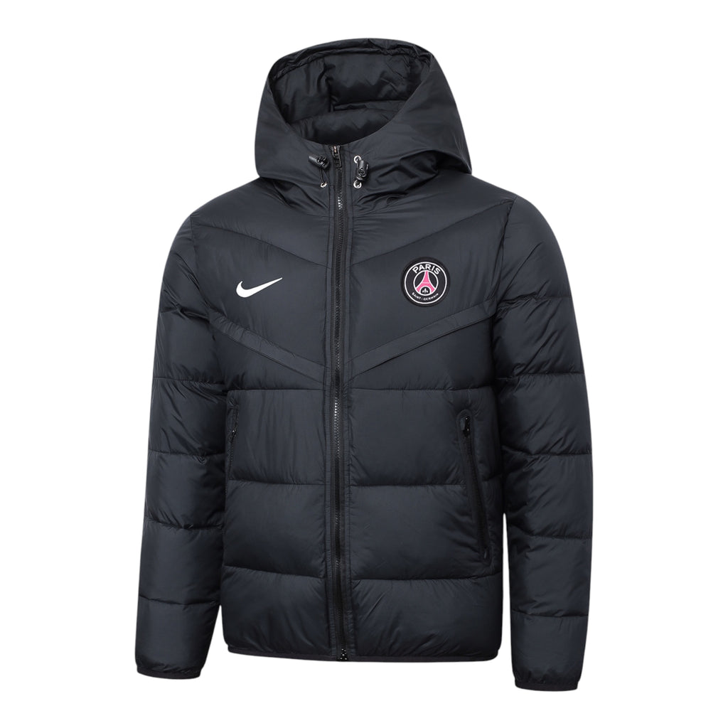 PSG Puffer Jacket & Training Pants Set – Black