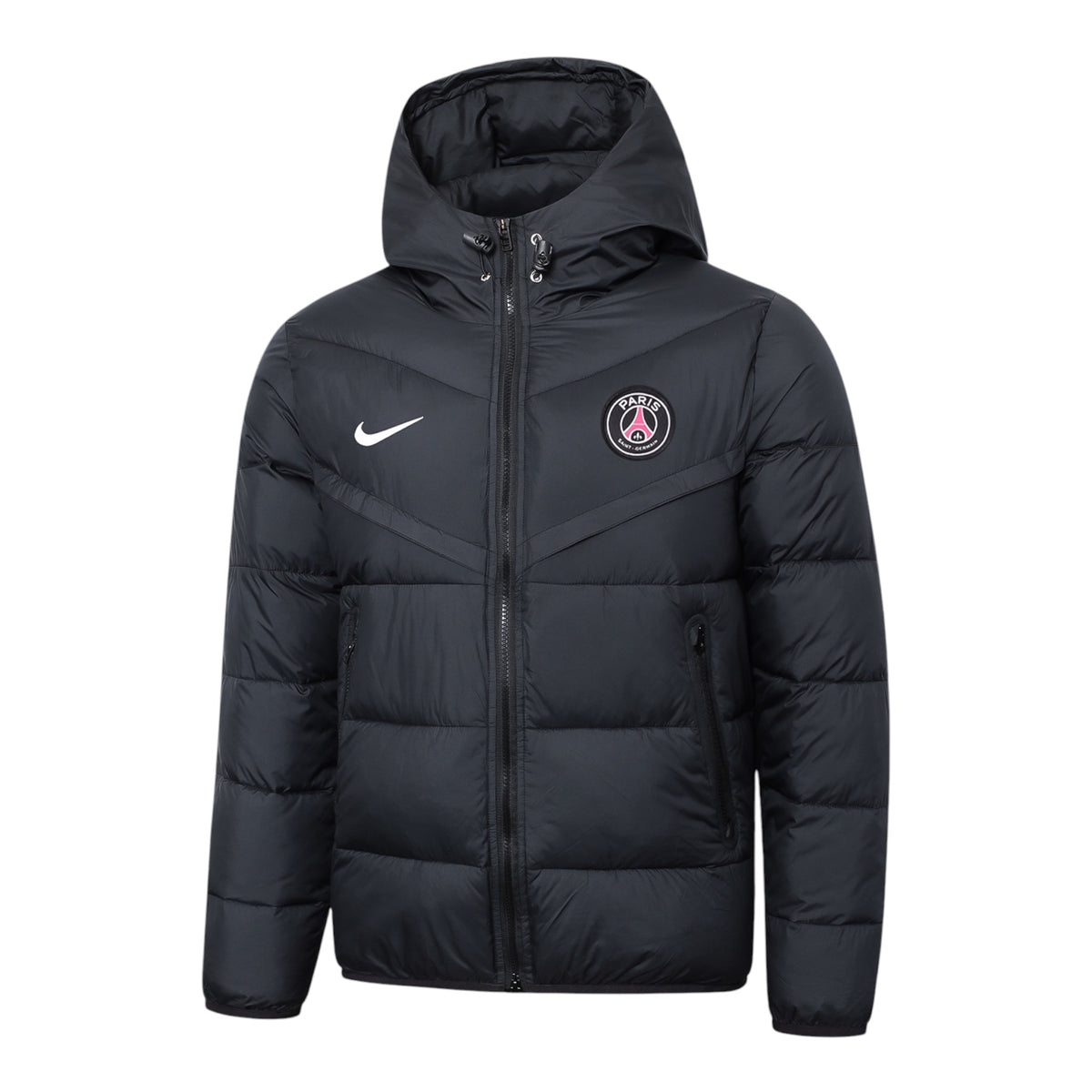 PSG Puffer Jacket & Training Pants Set – Black